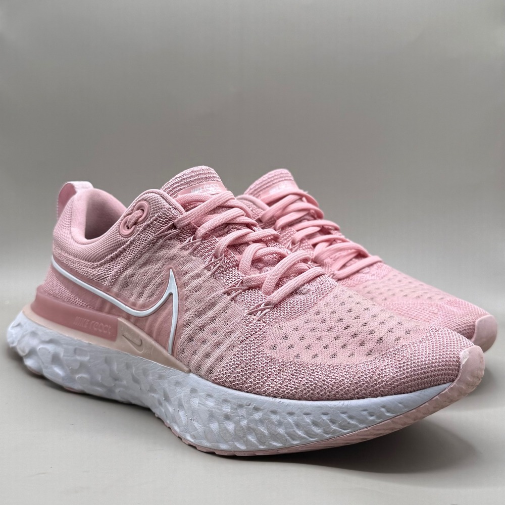 Nike React Infinity Run Flyknit 2 Women 11 Running Shoes Pink CT2423-600